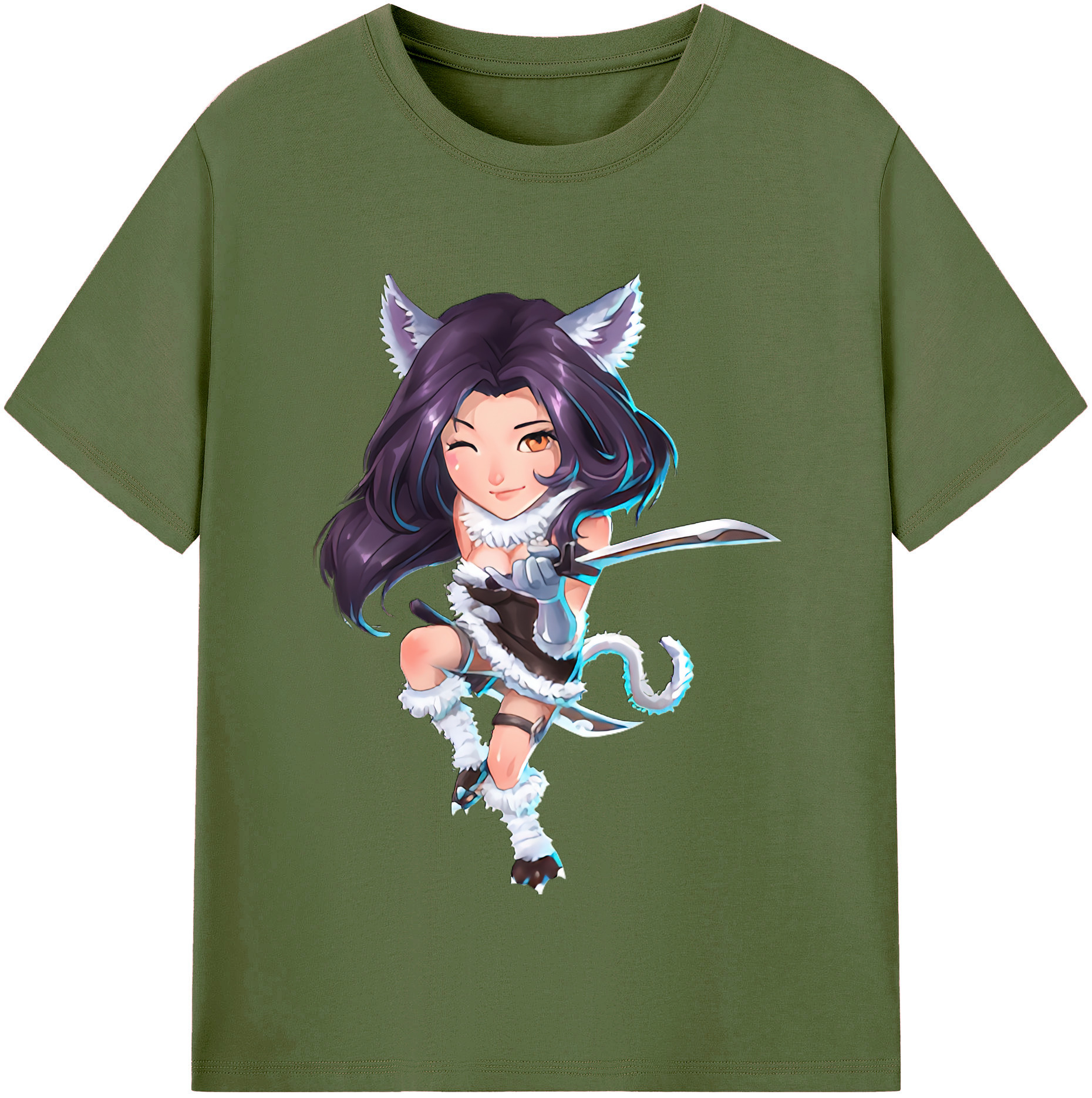 リーグ・オブ・レジェンド League of Legends LOL 綿100％半袖Tシャツ（フロントプリント）